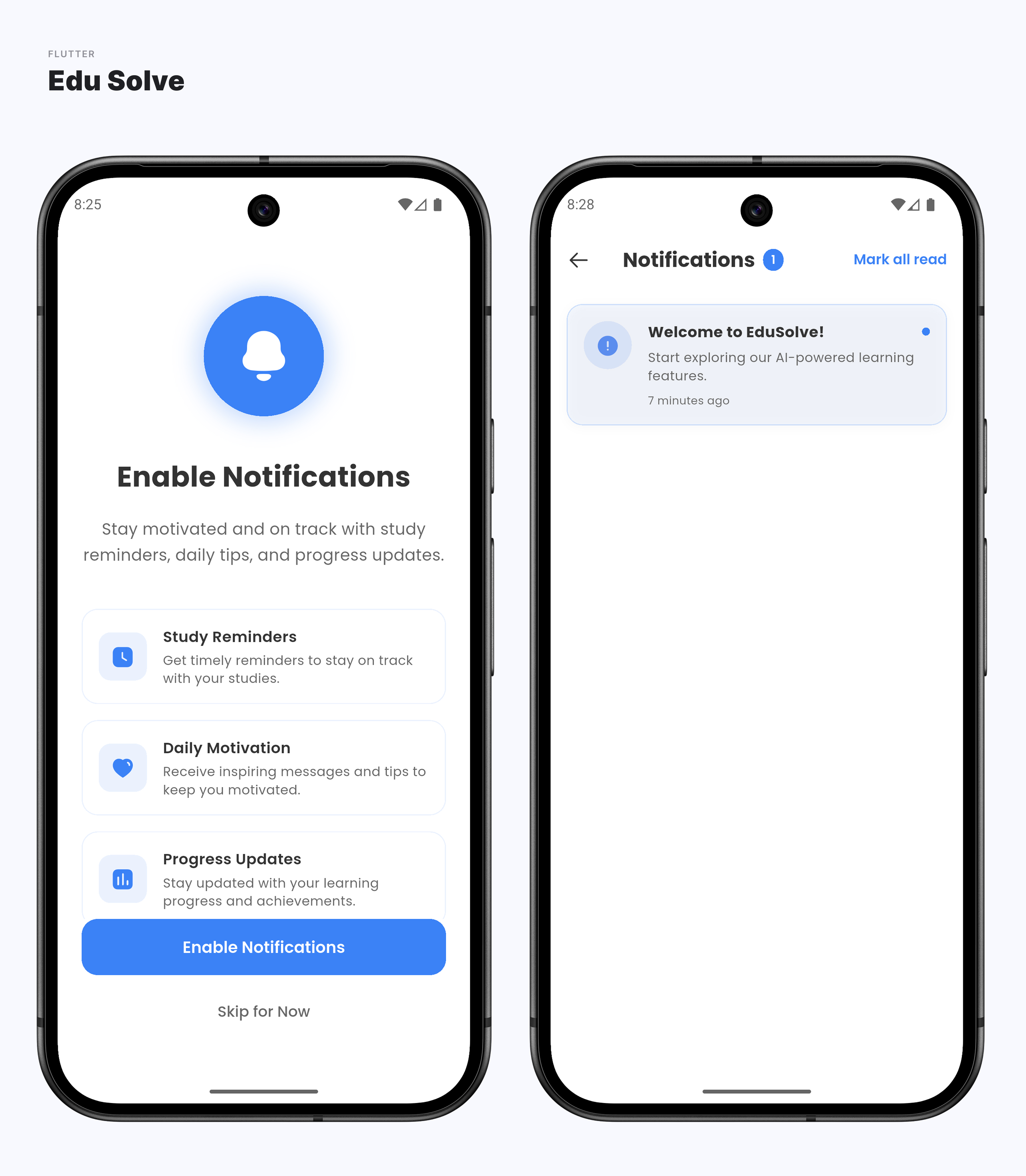 Edu Solve - AI Learning & Study Assistant Flutter App (Android & iOS)