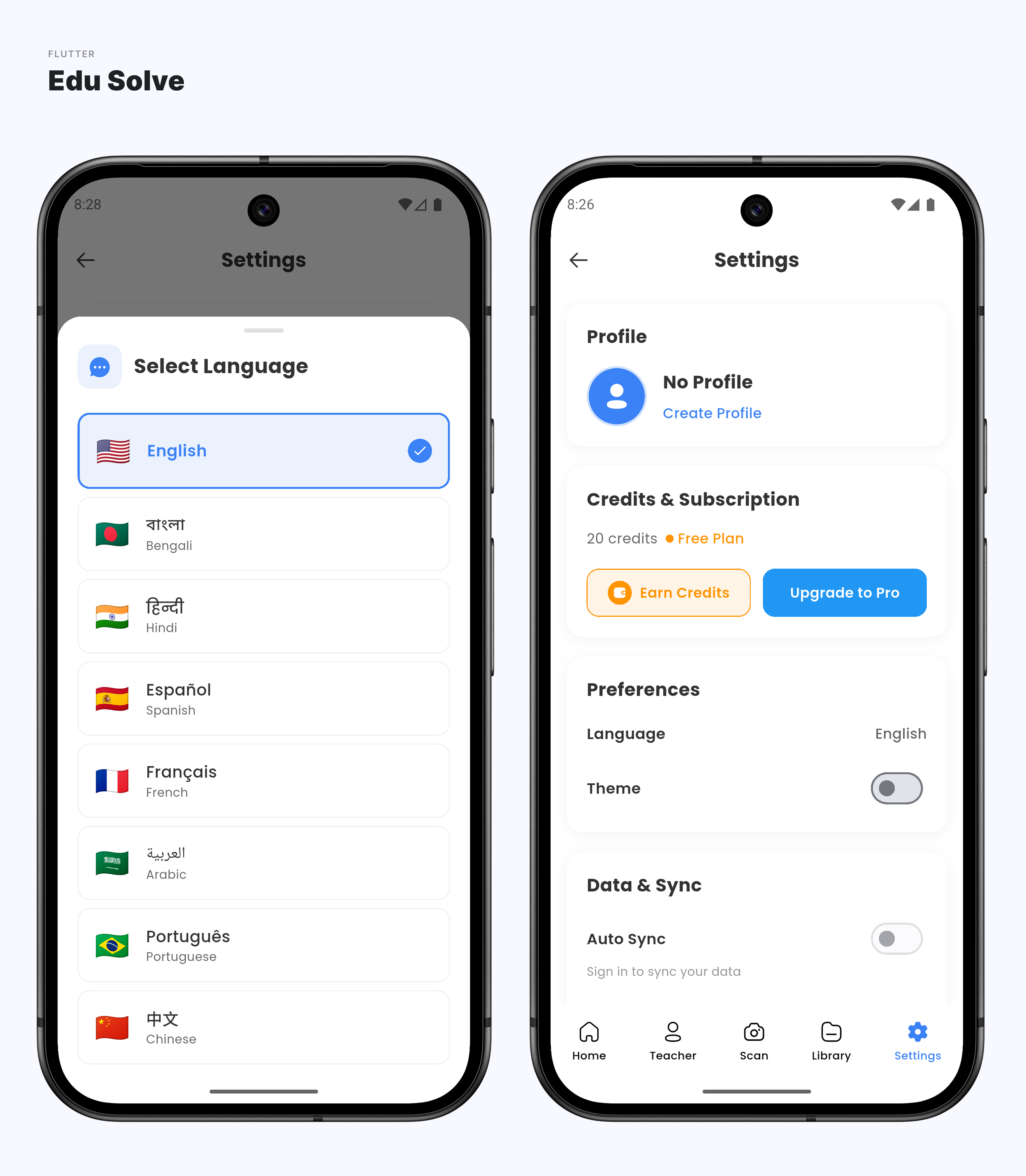 Edu Solve - AI Learning & Study Assistant Flutter App (Android & iOS)
